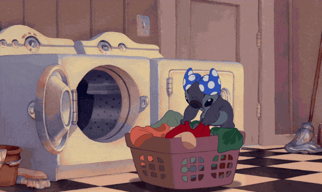 lilo and stich scene, laundry